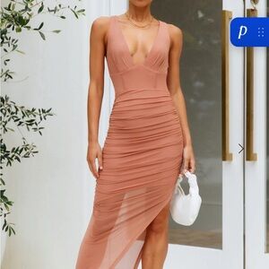 Hello Molly Asymmetrical Ruched Dress